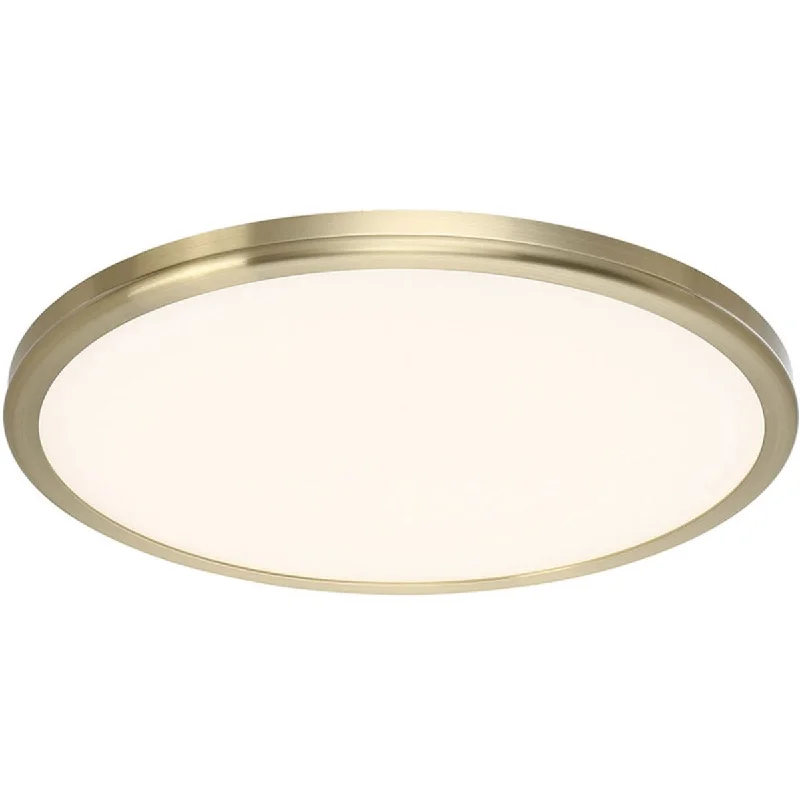 Adjustable Industrial Lighting for Flexible IlluminationGeos 22 in. LED Disk Light 2700K Brushed Brass Finish Adjustable Industrial Lighting for Flexible IlluminationGeos 22 in. LED Disk Light 2700K Brushed Brass Finish