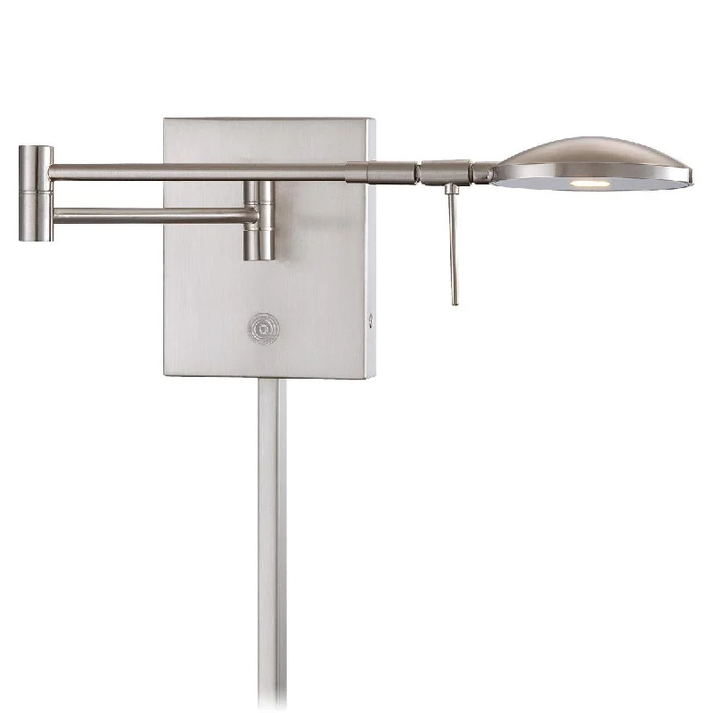 High - Bay LED Industrial Lighting for WarehousesGeorge's Reading Room Contemporary LED Swing Arm Wall Lamp Nickel Finish High - Bay LED Industrial Lighting for WarehousesGeorge's Reading Room Contemporary LED Swing Arm Wall Lamp Nickel Finish