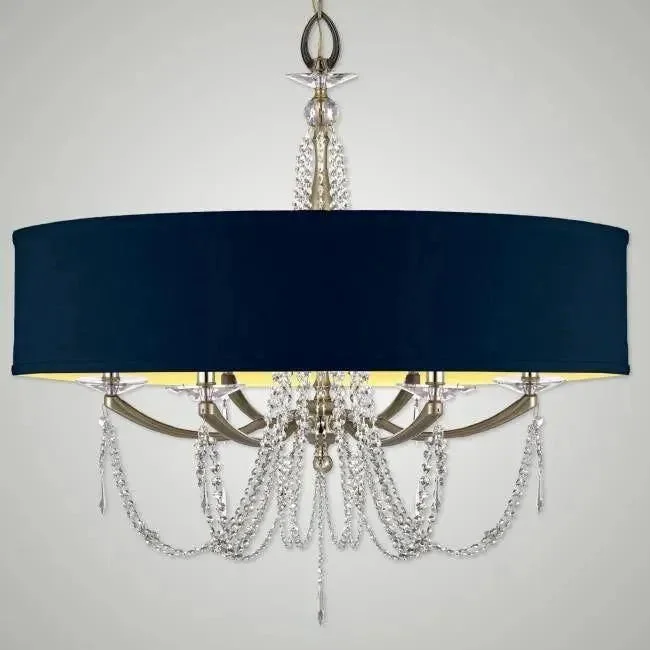 Track lighting with a long - lasting lifespanKensington Empire Shaded Brass and Crystal Chandelier