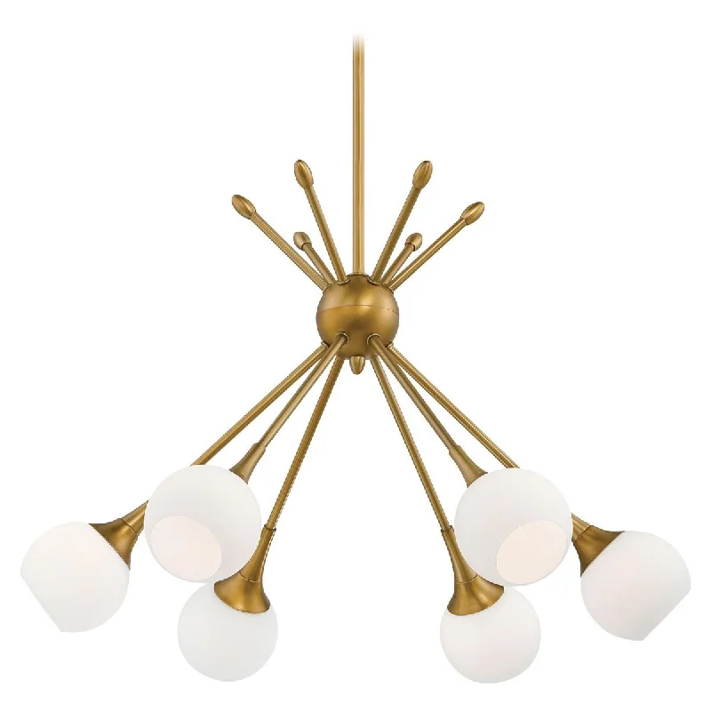 Explosion - Proof Industrial Lighting for Hazardous LocationsPontil 24 in. 6 Lights Chandelier Gold finish Explosion - Proof Industrial Lighting for Hazardous LocationsPontil 24 in. 6 Lights Chandelier Gold finish