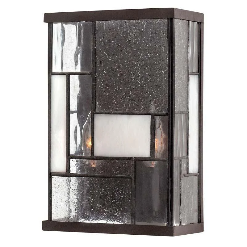 Track lighting with a chunky, bold designglass wall lamps with frosted glass for soft, diffused lightHinkley 4570KZ Sconce Mondrian Buckeye Bronze Wall Light