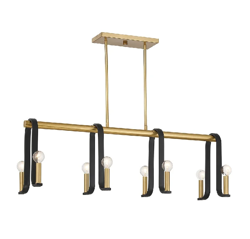Industrial Lighting for Furniture FactoriesArchway Eight Light Linear Chandelier