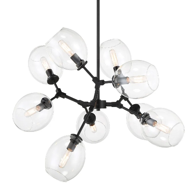 Waterproof Industrial Lighting for Wet AreasNexpo 30 in. 9 lights Chandelier Coal finish Waterproof Industrial Lighting for Wet AreasNexpo 30 in. 9 lights Chandelier Coal finish