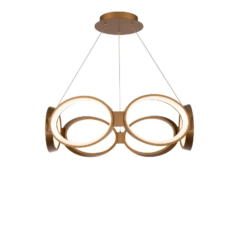 Industrial Task Lighting for Precision WorkstationsSolitaire 24 in. LED Pendant Light Brass finish
