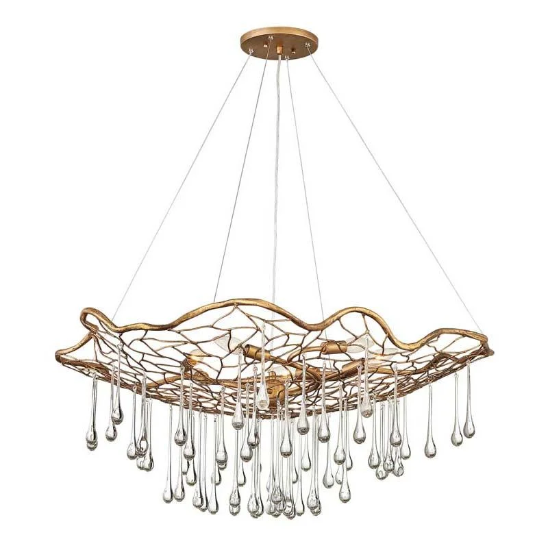 Track lighting for modernizing traditional interiorsHinkley 45306BNG Chandelier Laguna Burnished Gold