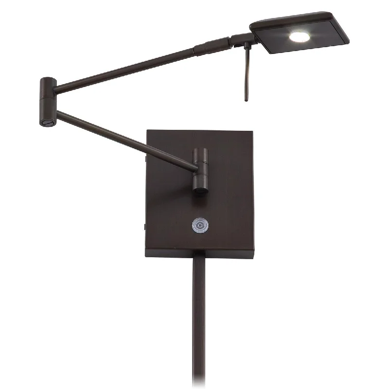 Industrial Lighting for Printing Press FacilitiesGeorge's Reading Room Contemporary LED Swing Arm Wall Lamp Bronze finish Industrial Lighting for Printing Press FacilitiesGeorge's Reading Room Contemporary LED Swing Arm Wall Lamp Bronze finish