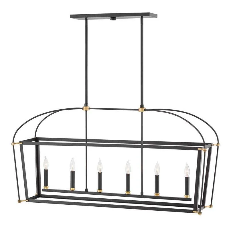 Track lighting with integrated LED driversHinkley 4054BK Chandelier Selby Black