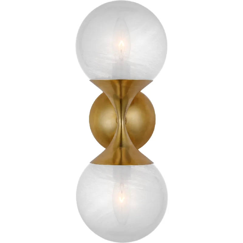 Track lighting for illuminating dining tablesCristol Small Double Sconce