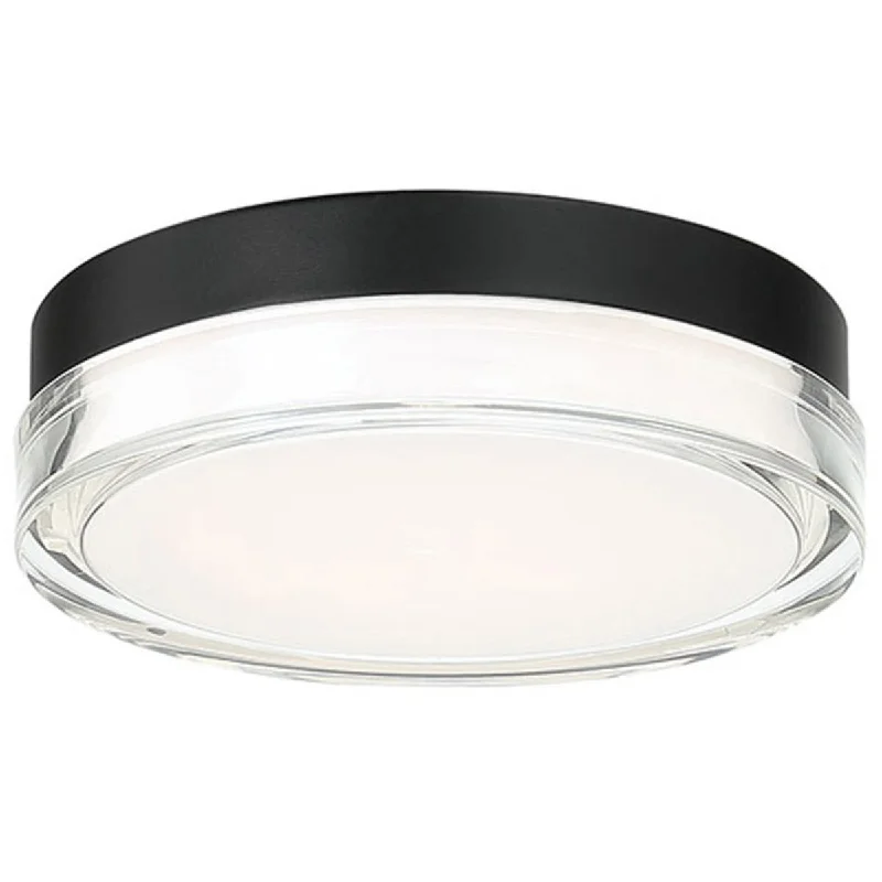 Industrial Wall - Mounted Lighting for Workshop WallsDot 9 in. LED Flush Mount Light 3000K Black Finish