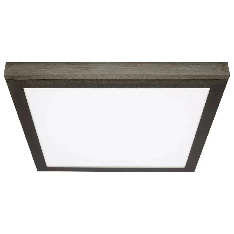 Track lighting with a brushed nickel finishBlink Pro Plus Square Flush Mount