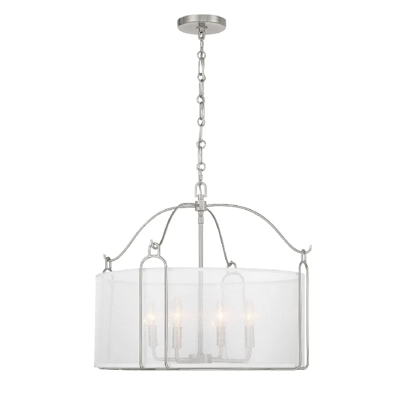 Industrial Wall - Mounted Lighting for Workshop WallsAshlay Four Light Pendant