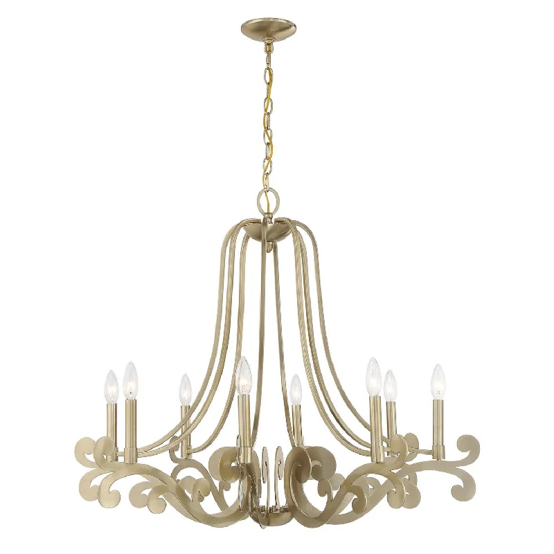 Industrial Wall - Mounted Lighting for Workshop WallsLombard Eight Light Chandelier