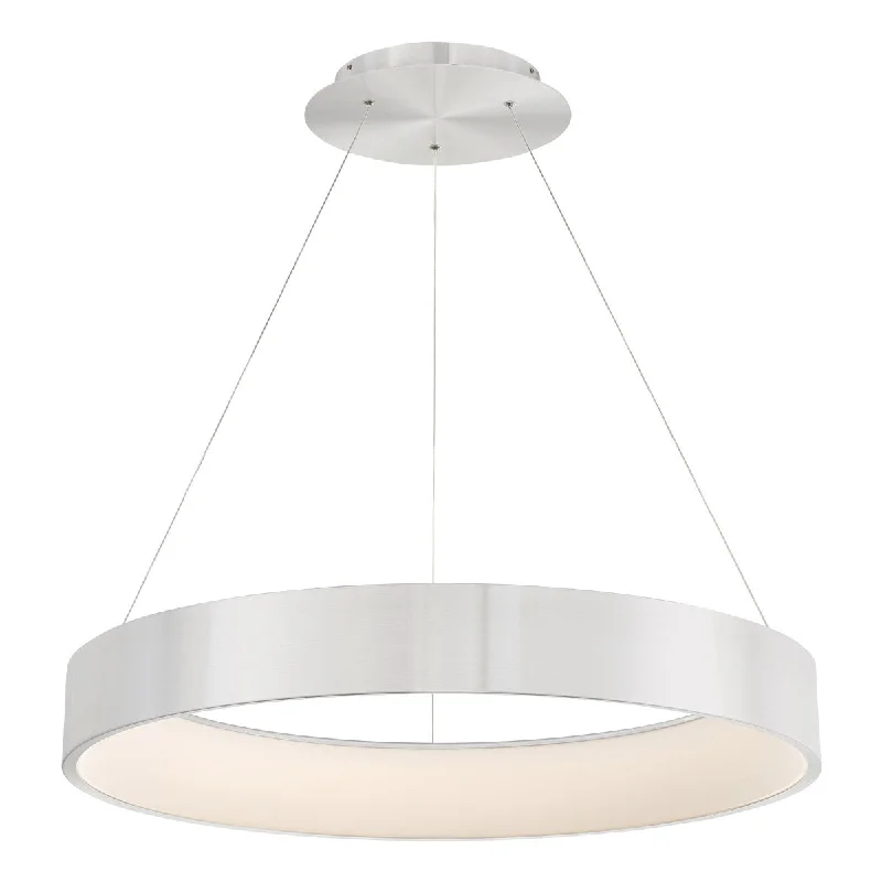 Shock - Resistant Industrial Lighting for Vibrating Machinery AreasCorso 18 in. LED Pendant Light White Finish