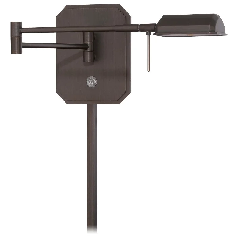 Industrial Wall - Mounted Lighting for Workshop WallsGeorge's Reading Room Contemporary LED Swing Arm Wall Lamp Bronze finish Industrial Wall - Mounted Lighting for Workshop WallsGeorge's Reading Room Contemporary LED Swing Arm Wall Lamp Bronze finish
