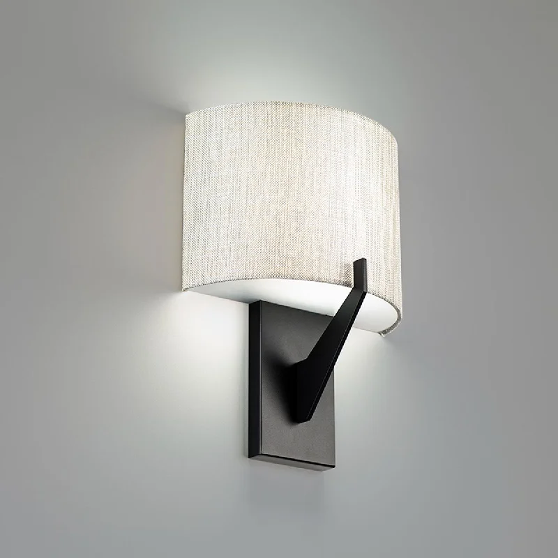 Industrial Lighting for Textile MillsFitzgerald 11 in. LED Wall Light 3500K Black Finish