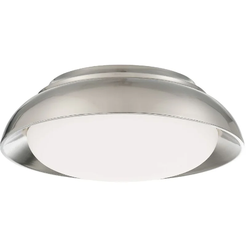 Industrial Pendant Lighting for Machine Shops15 in. LED Flush Mount Light Brushed Nickel finish Industrial Pendant Lighting for Machine Shops15 in. LED Flush Mount Light Brushed Nickel finish