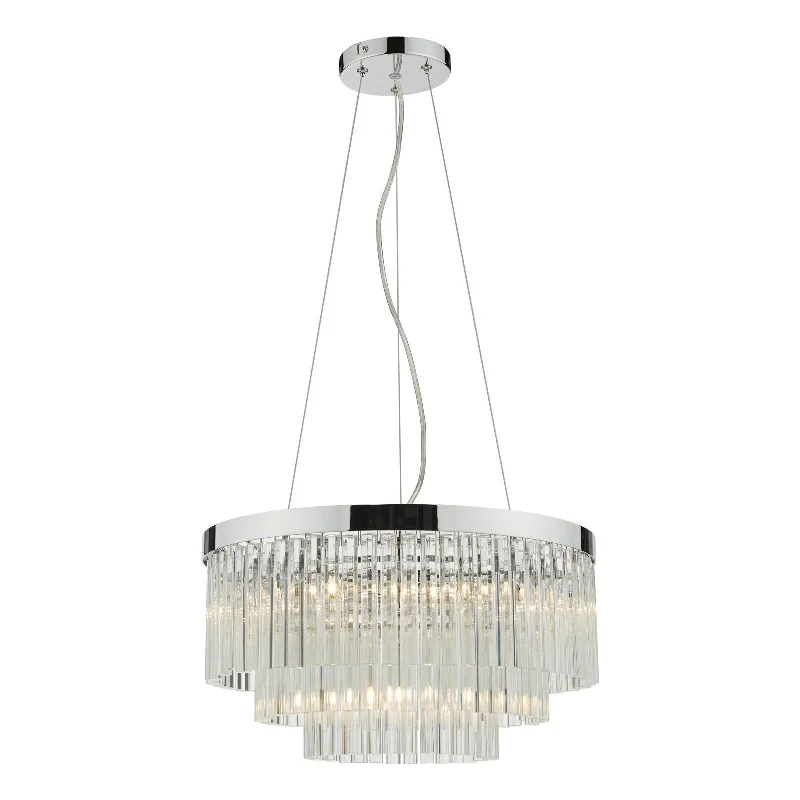 Smart track lighting with voice controlGiovana 5 Light Pendant Clear/Smoked Glass