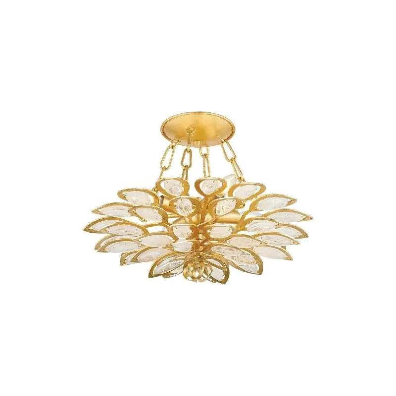 Track lighting with a decorative track designVittoria Semi Flush Mount