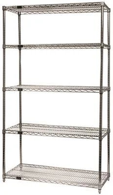 Track lighting for enhancing the architectureQuantum Storage Wire Shelving 24 Inch  X 36 Inch  X 74 Inch  Chrome Finish