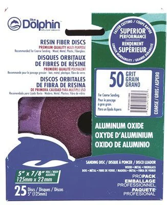 Commercial - grade track lighting for storesBlue Dolphin Resin Fiber Sanding Discs 5 Inch  X 7/8 Inch  Hole 50 Grit 25 Pack