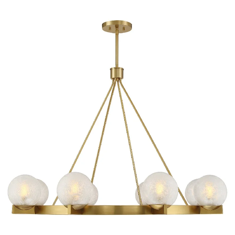 Industrial Ceiling - Mounted Lighting for Assembly PlantsDarien Eight Light Chandelier