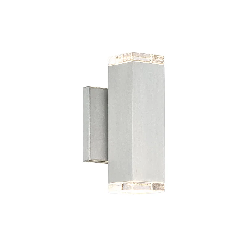Color - Tunable Industrial Lighting for Special ApplicationsBlock 8 in. LED Outdoor Wall Sconce 3000K Aluminum Finish Color - Tunable Industrial Lighting for Special ApplicationsBlock 8 in. LED Outdoor Wall Sconce 3000K Aluminum Finish