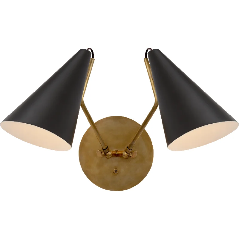 Track lighting for highlighting kitchen cabinetsClemente Double Sconce