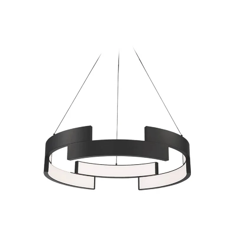 Industrial Lighting for Furniture FactoriesTrap 27 in. LED Pendant Light Black Finish