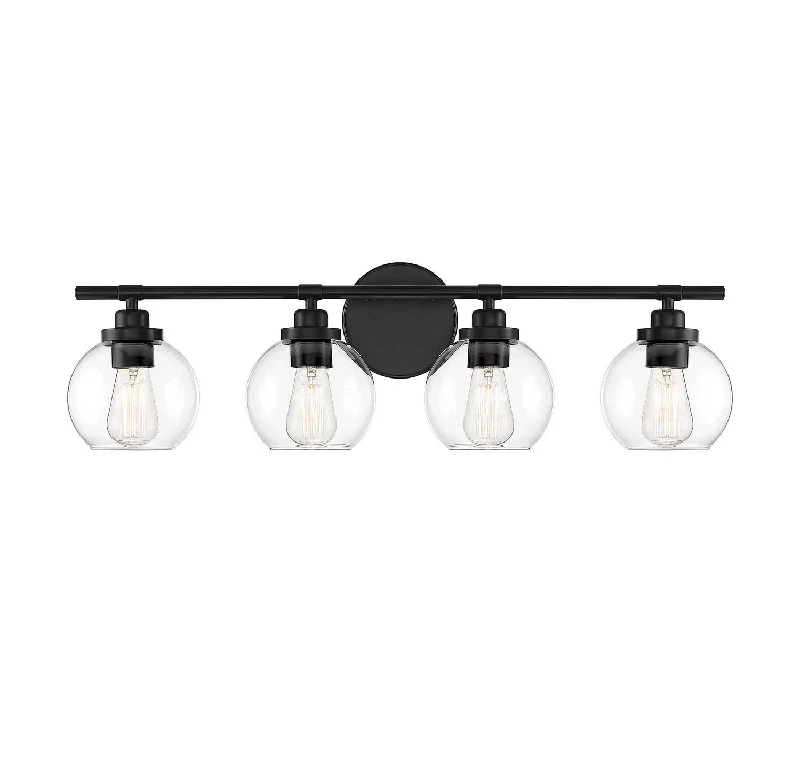 Industrial Wall - Mounted Lighting for Workshop WallsCarson Four Light Bath Bar
