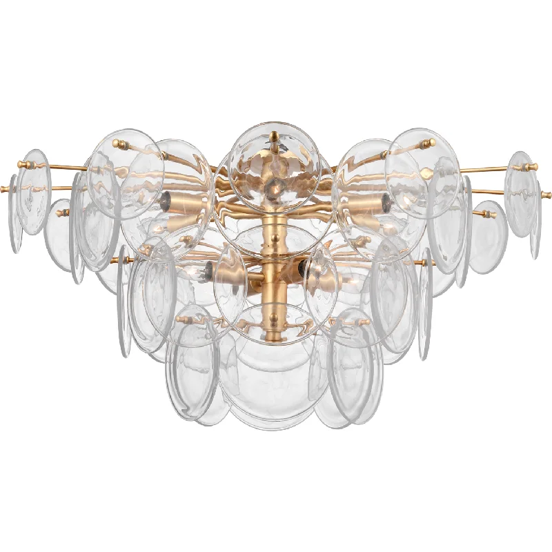 Track lighting for highlighting bookcasesLoire Grande Flush Mount