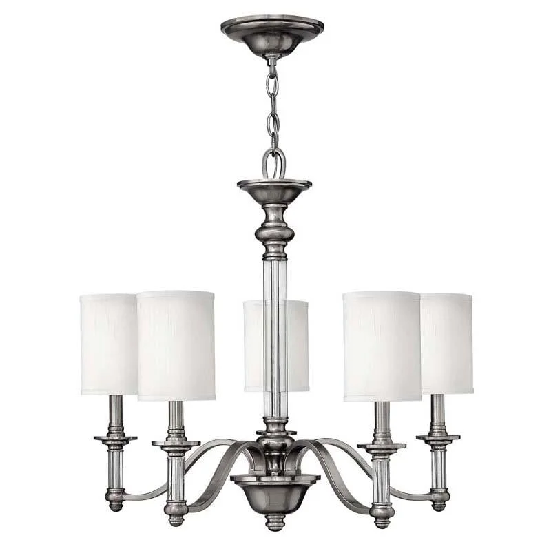 Track lighting with energy - star certificationHinkley 4795BN Sussex Brushed Nickel Chandelier