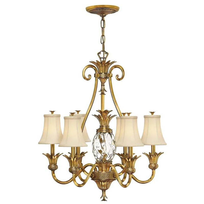 Rustic track lighting for farmhouse decorHinkley 4886 Chandelier Plantation