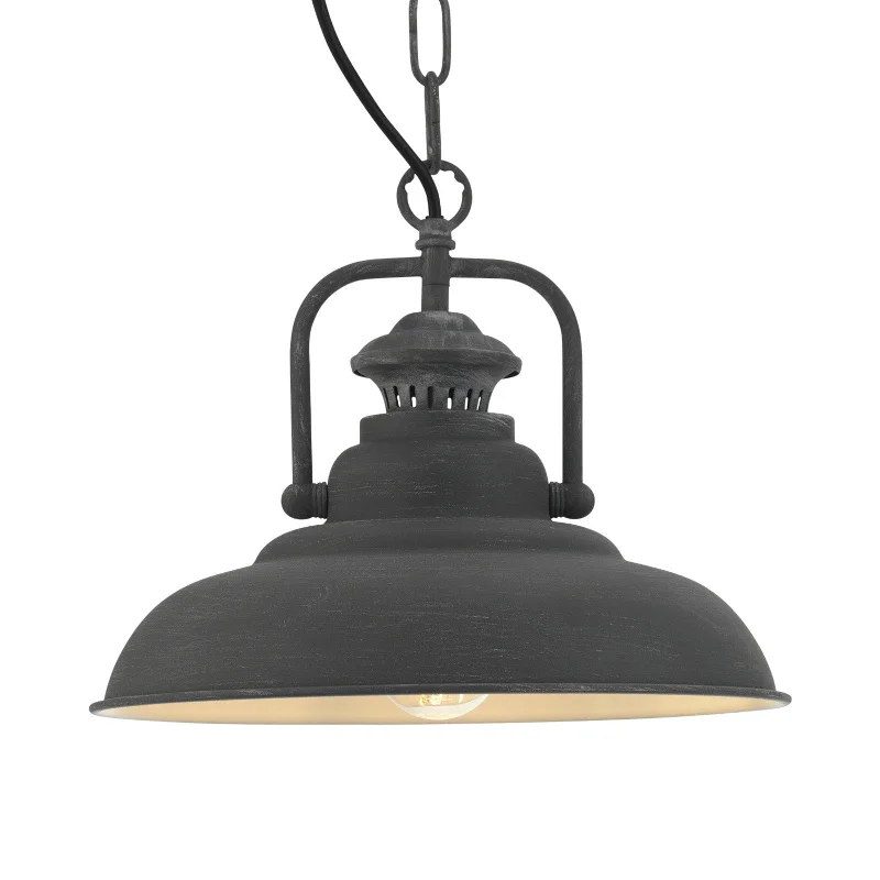 Track lighting with integrated LED driversSten Concrete Grey/Copper 1Lt Single Pendant