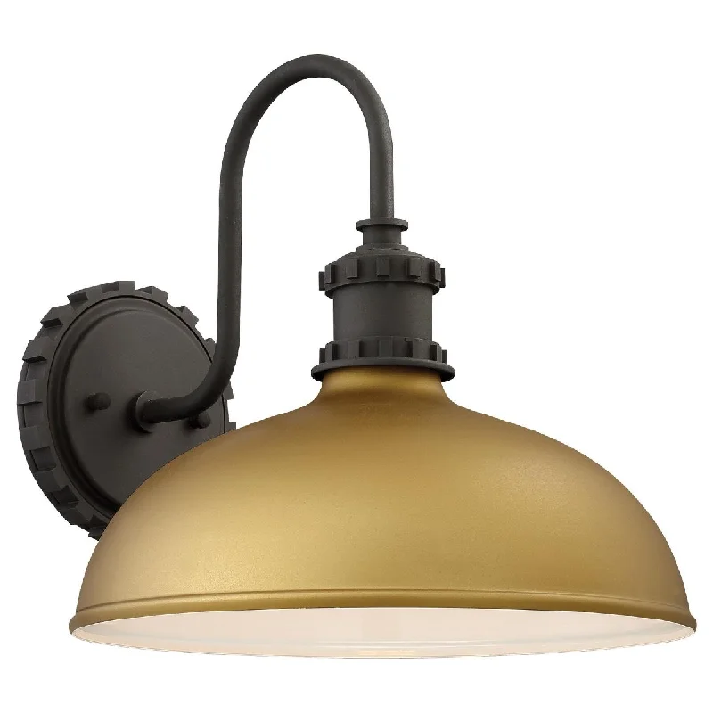 Adjustable Industrial Lighting for Flexible IlluminationEscudilla 12 in. Outdoor Barn Light Gold Finish