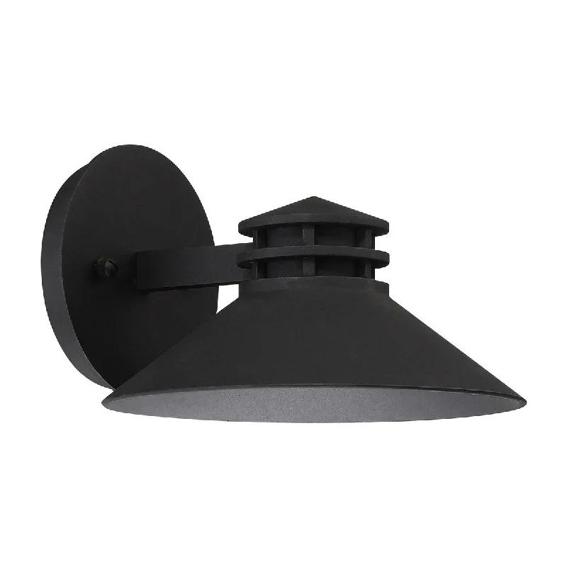 Waterproof Industrial Lighting for Wet AreasSodor 8 In LED Outdoor Outdoor Wall Sconce Black Finish Waterproof Industrial Lighting for Wet AreasSodor 8 In LED Outdoor Outdoor Wall Sconce Black Finish