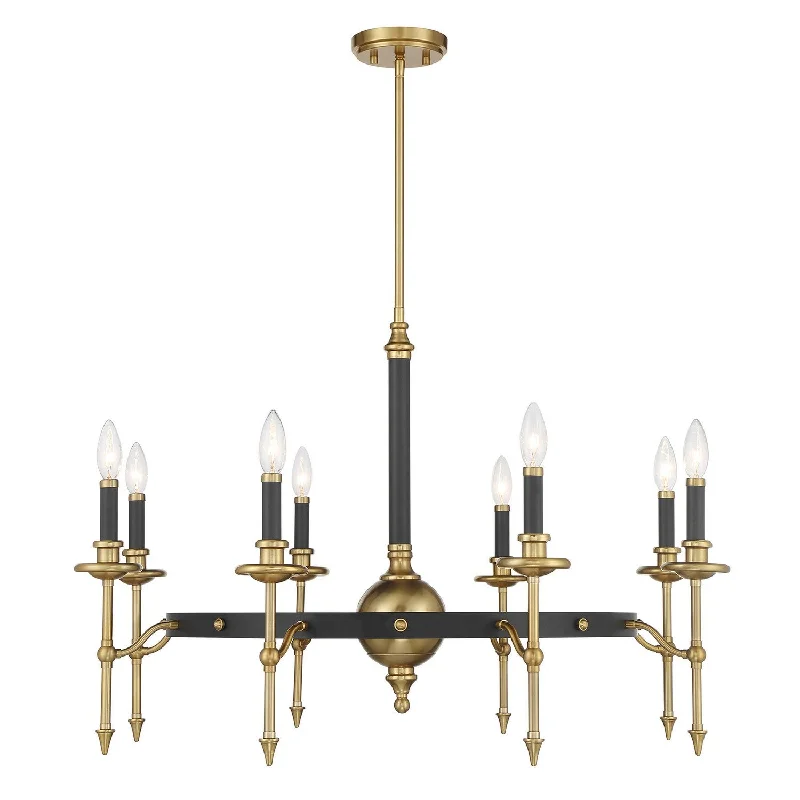 Industrial Lighting for Chemical PlantsConsulate Eight Light Chandelier