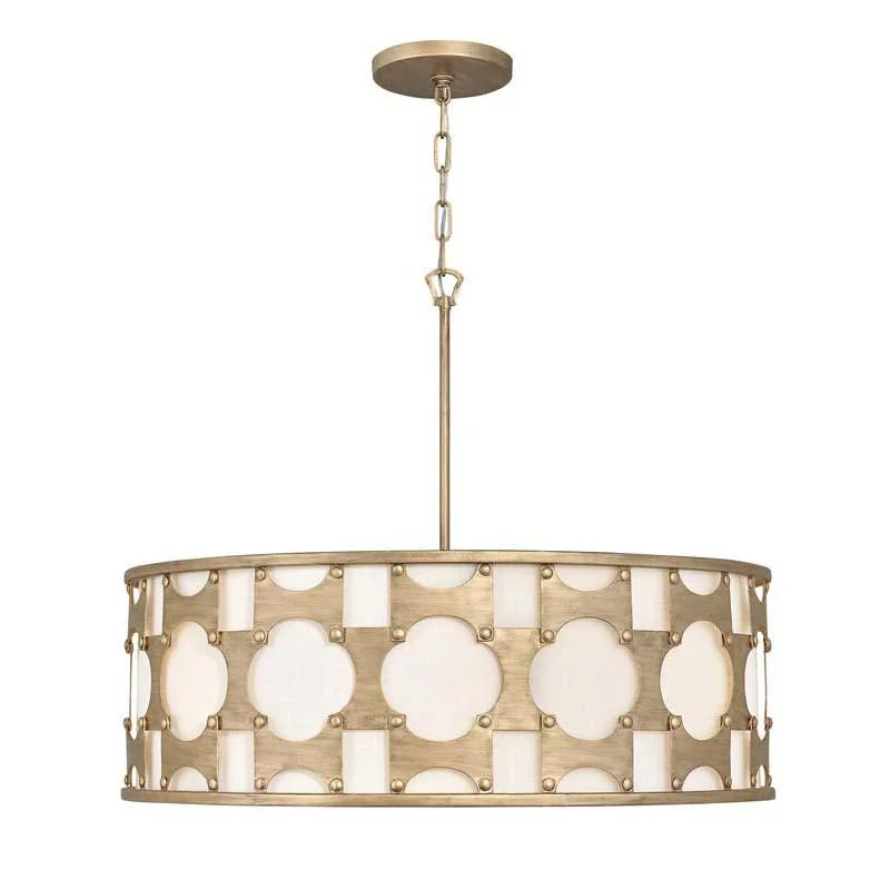 Track lighting for task lighting in workshopsHinkley 4736BNG Chandelier Carter Burnished Gold
