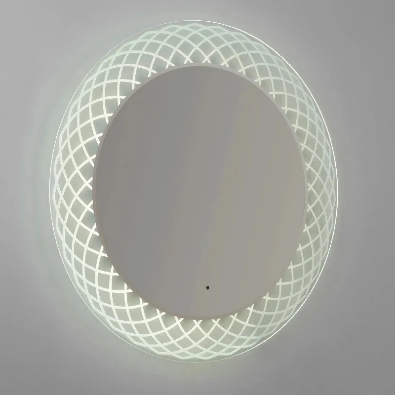 Track lighting with clear glass shadesPerla LED Mirror