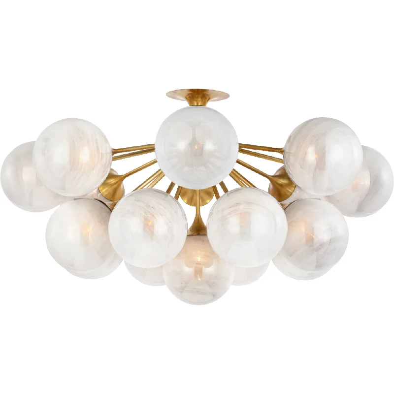 Modern track lighting with LED bulbsCristol 43" Flush Mount