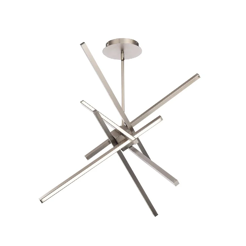 Industrial Task Lighting for Precision WorkstationsParallax 29 in. LED Pendant Light Brushed Nickel finish