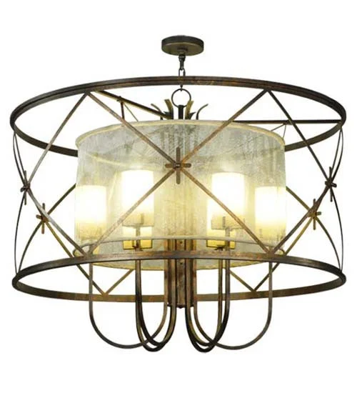 Chandeliers with Metal Frames in Bronze FinishChandeliers with Metal Frames in Bronze Finish2nd Avenue Penelope 01.1094.48.LUTRON Chandelier Light - French Bronze