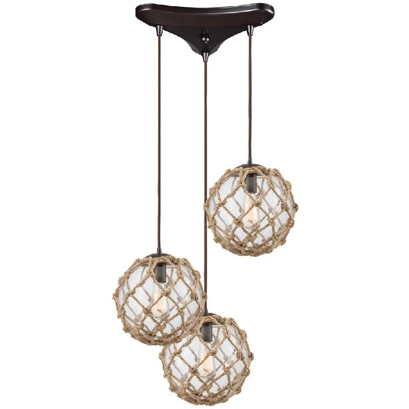 Bohemian - Style Beaded Chandeliers for Eclectic DecorBohemian - Style Beaded Chandeliers for Eclectic Decor3-Light Coastal Rope Spherical Chandelier