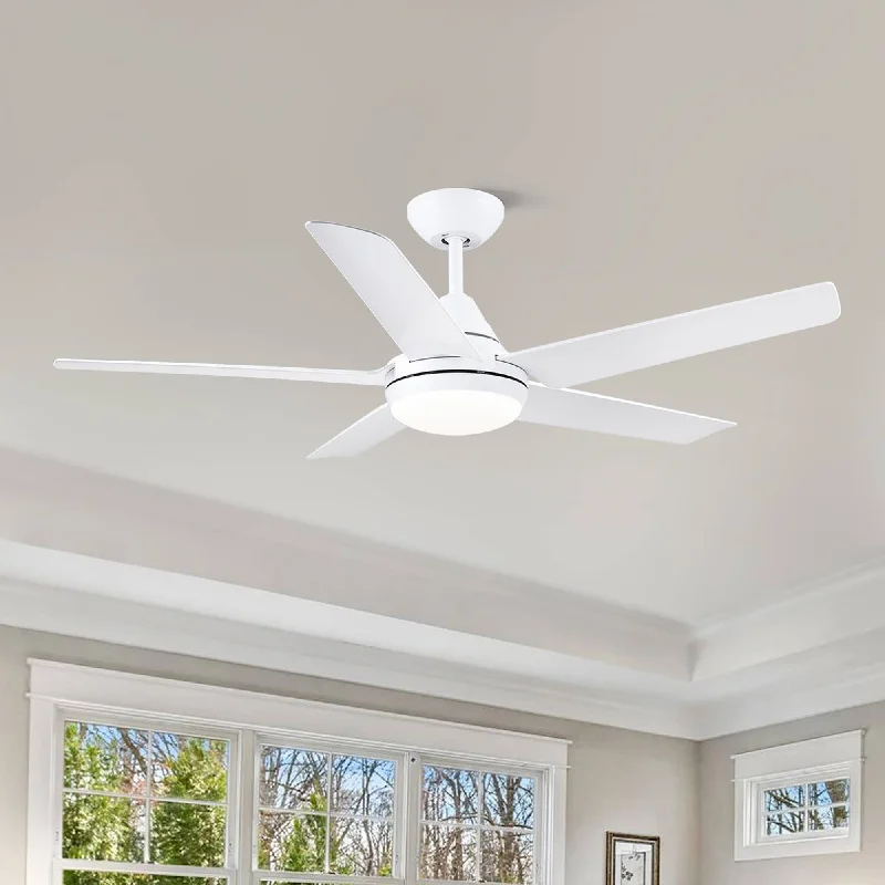 Chandeliers with Dimmable Lights for Ambiance ControlChandeliers with Dimmable Lights for Ambiance Control48 in. White Indoor Ceiling Fan with Dimmable LED Light and Remote - 48 inches