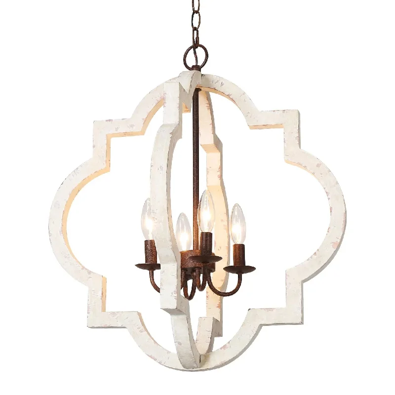 Chandeliers with Sputnik - Style Design for a Futuristic VibeChandeliers with Sputnik - Style Design for a Futuristic VibeAdrammelech 4-Light Small Wood Chandelier