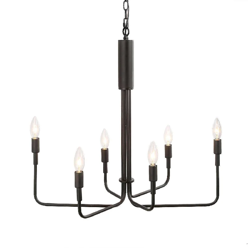 Mini Chandeliers for Adding Charm to Small SpacesMini Chandeliers for Adding Charm to Small SpacesAlisenlusk 6-Light Medium Black Chandelier