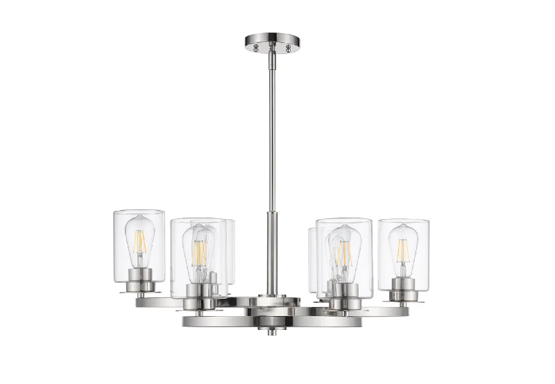 Modern Crystal Chandeliers for Contemporary HomesModern Crystal Chandeliers for Contemporary HomesAna 6 Light Polished Nickel Chandelier