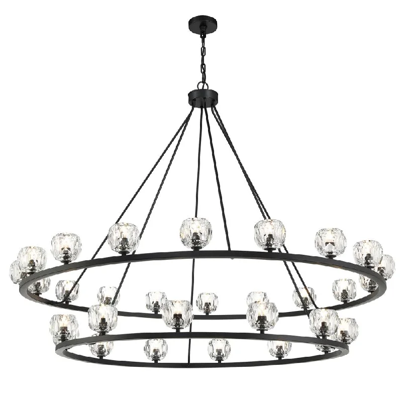 Traditional Brass Chandeliers for Classic InteriorsTraditional Brass Chandeliers for Classic InteriorsAragon 30 Light Matte Black Chandelier