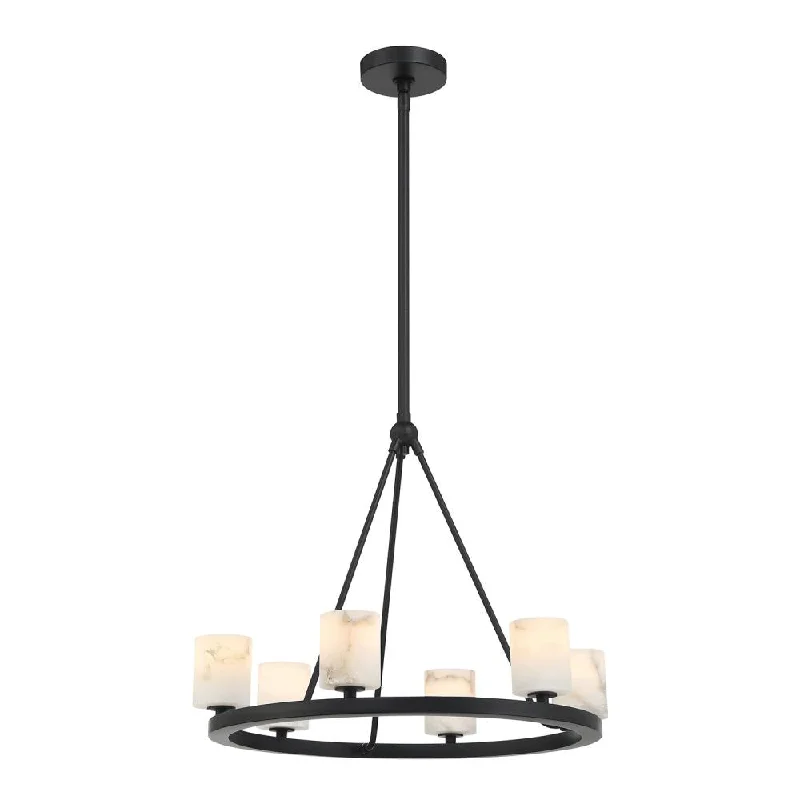 Modern Crystal Chandeliers for Contemporary HomesModern Crystal Chandeliers for Contemporary HomesAragon 6 Light Matte Black Chandelier