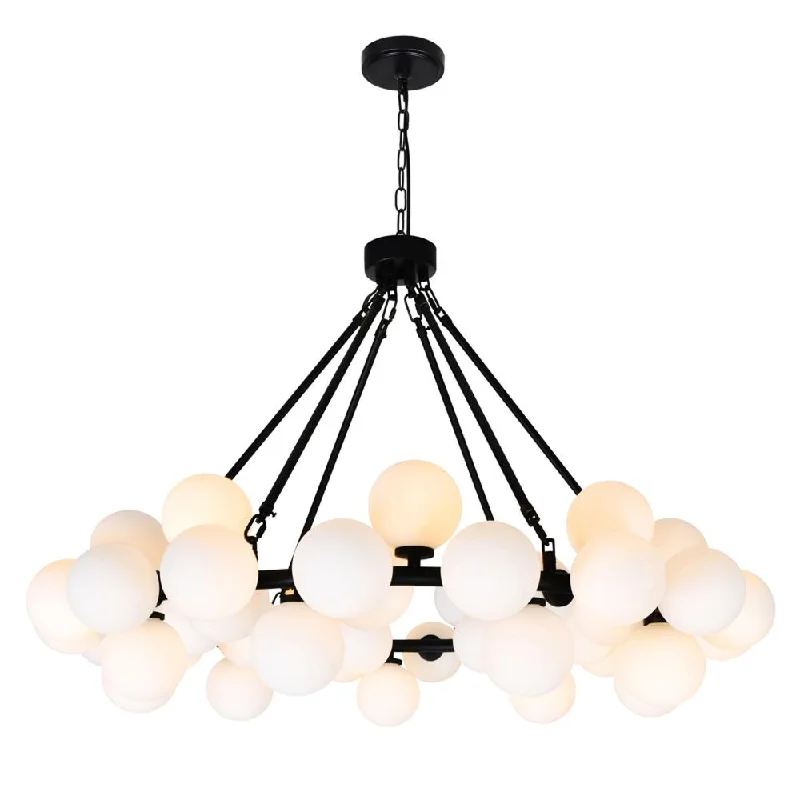 Art Deco Chandeliers for a Retro - Glam LookArt Deco Chandeliers for a Retro - Glam LookArya 45 Light Chandelier With Black Finish Art Deco Chandeliers for a Retro - Glam LookArt Deco Chandeliers for a Retro - Glam LookArya 45 Light Chandelier With Black Finish