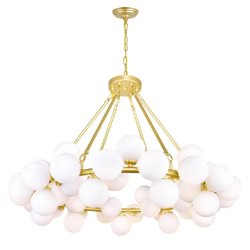 Chandeliers with Multiple Lights for Maximum IlluminationChandeliers with Multiple Lights for Maximum IlluminationArya 45 Light Chandelier With Satin Gold Finish